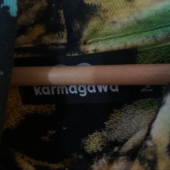 Karmagawa tie dye hoodie hooded sweater colourful - Picture 3 of 4